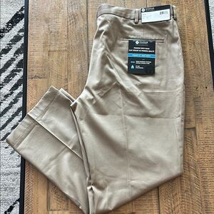 Haggar Tan Chinos Classic Fit Cotton Blend